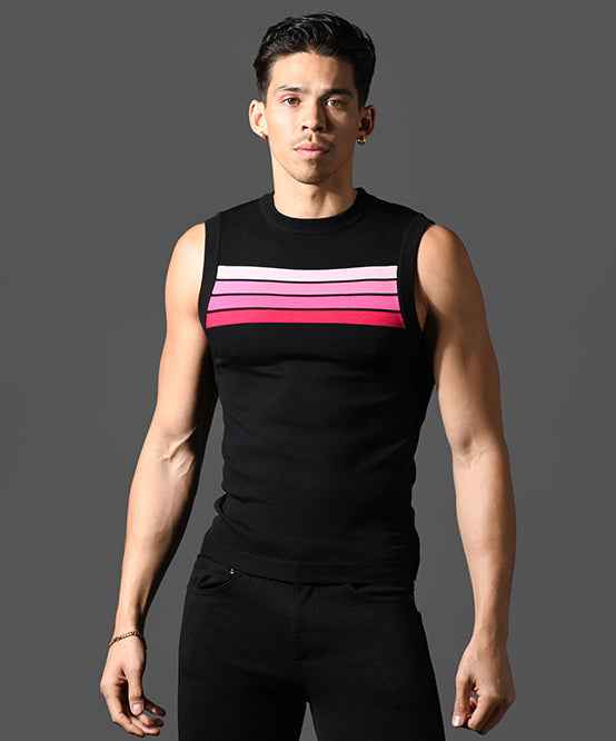 Knit Stripe Sleeveless